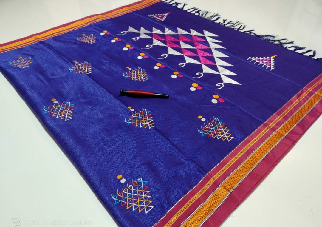 Beautiful Resham Blended Cotton Saree-SH0558