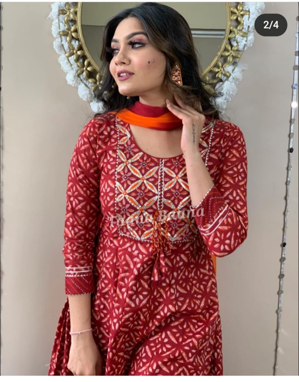 Colorful Kurta Set for Women-SHKS1171
