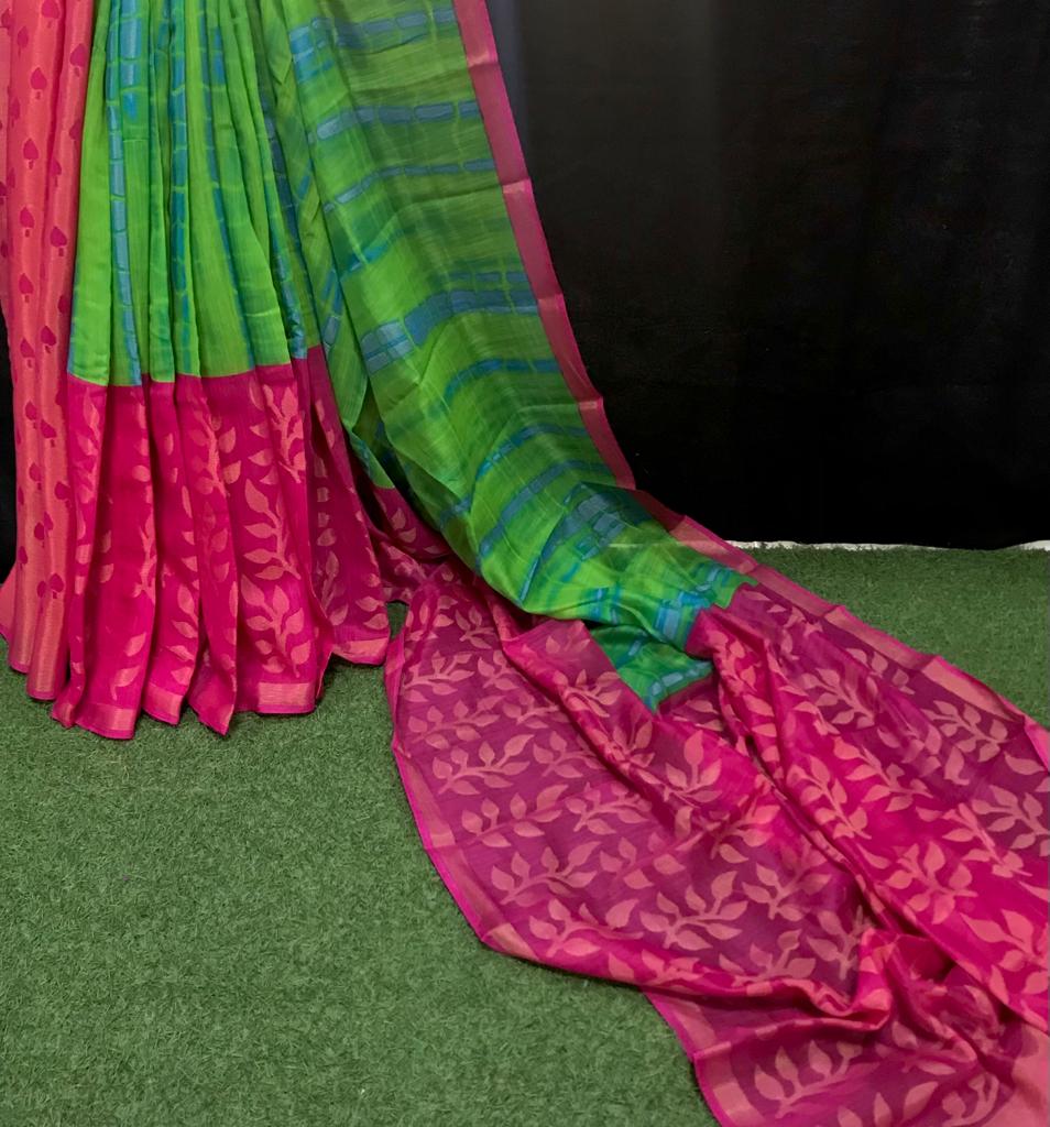 Linen Mix Soft Synthetic Saree-SH1001