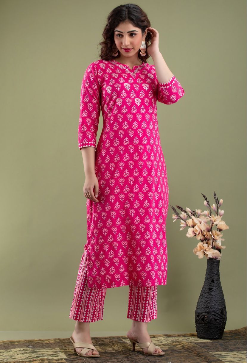 Beautiful Cotton Kurta Sets for Women-SHKS1108