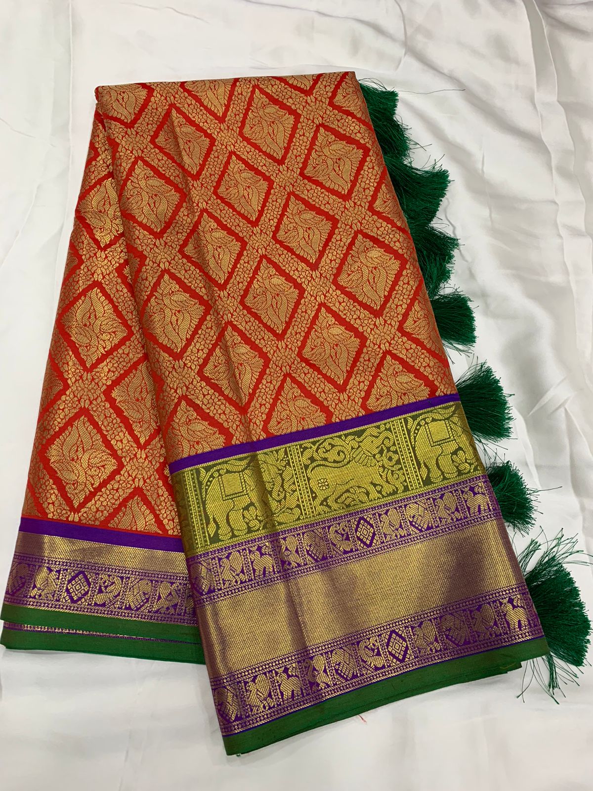 Handloom Kanchivaram Katan Silk Sarees-SH1008