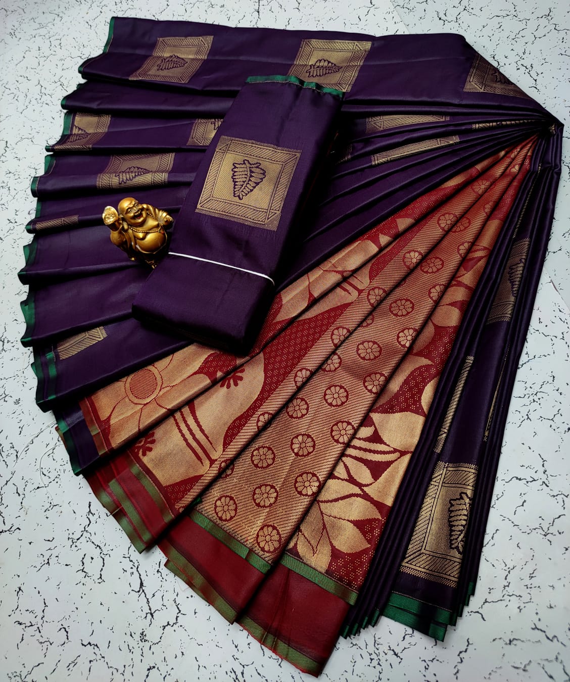 Fancy Silk Cotton Saree Collections-SH0599