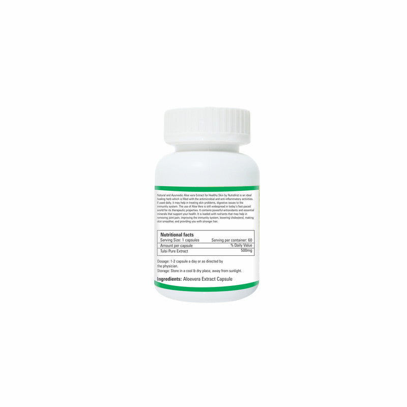 Zindagi Aloevera Extract Capsules - Improve Digestive System - 100% Pure And Natural Herbal Supplement (60 Capsules) - SHTZ1024