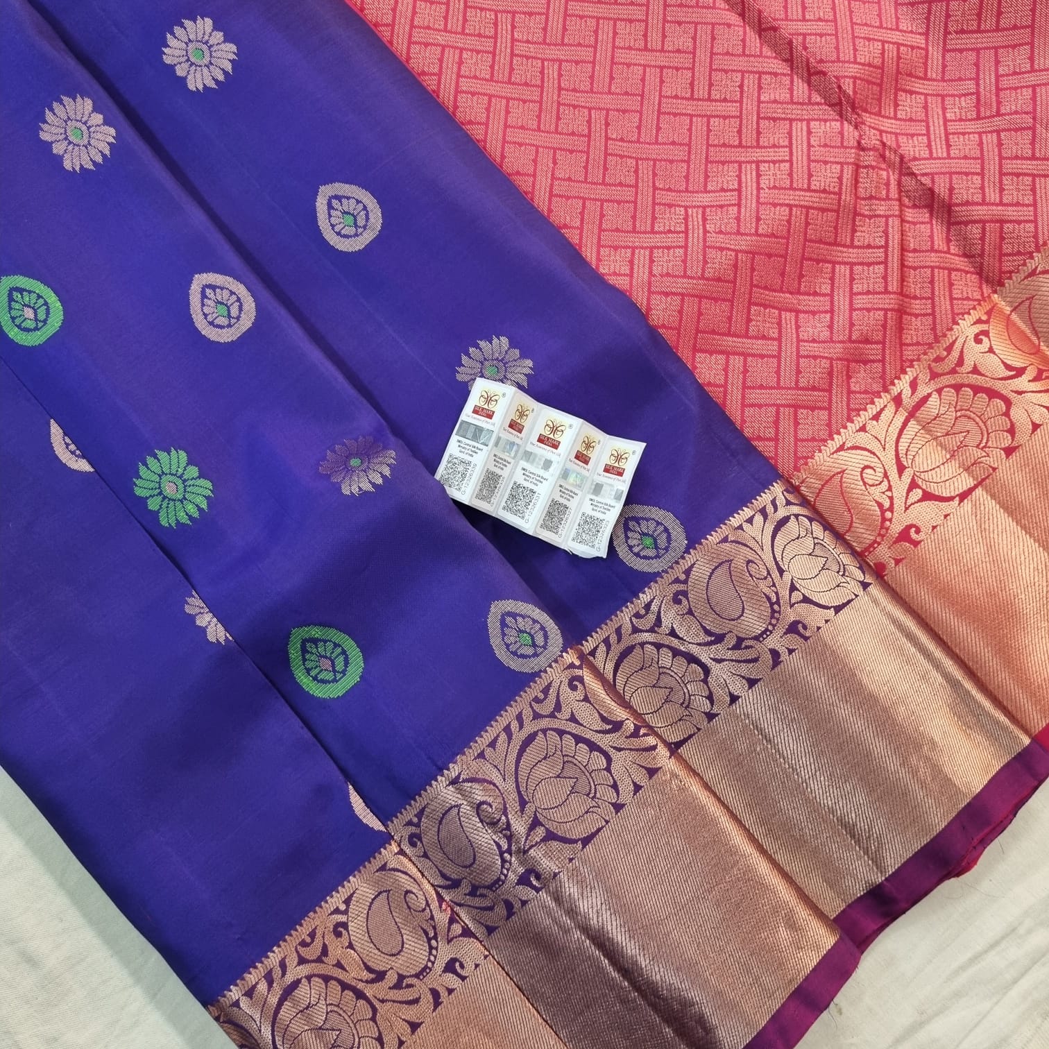 Kanchipuram Pure Korvai Silk Sarees 1009