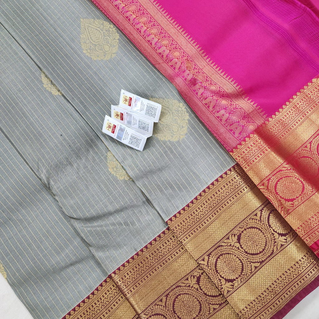 Kanchipuram Pure Korvai Bridal  Silk Sarees
