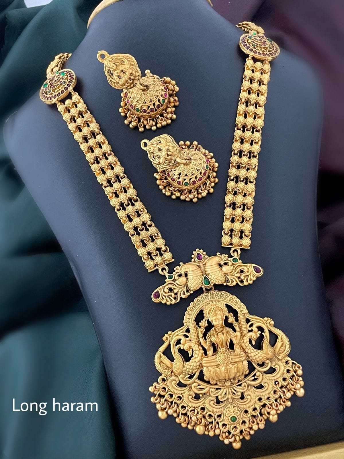 Beautiful Temple Long Haram Set- SHJ1094
