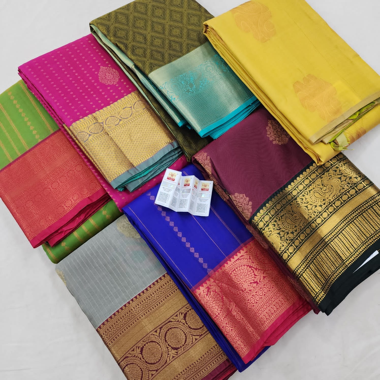Kanchipuram Pure Korvai Bridal  Silk Sarees