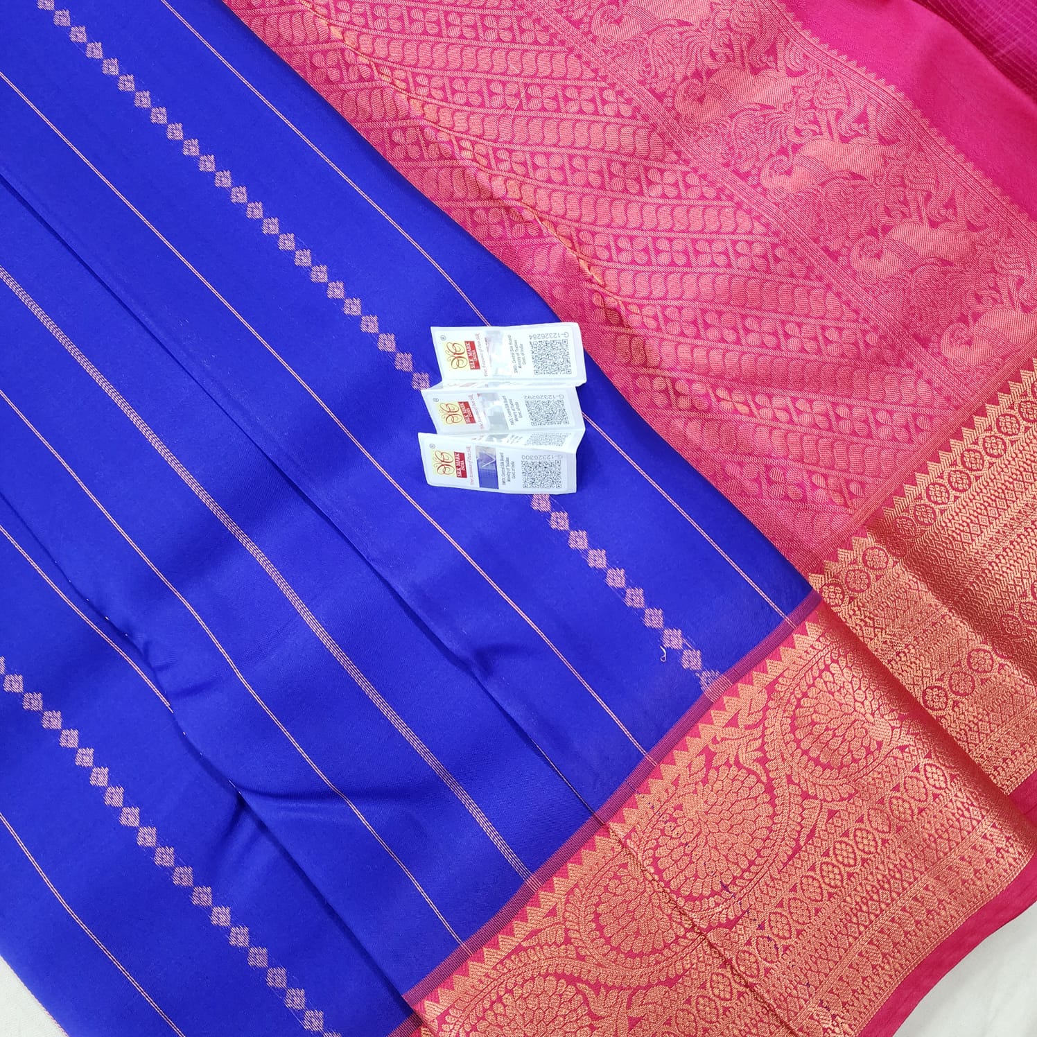Kanchipuram Pure Korvai Bridal  Silk Sarees