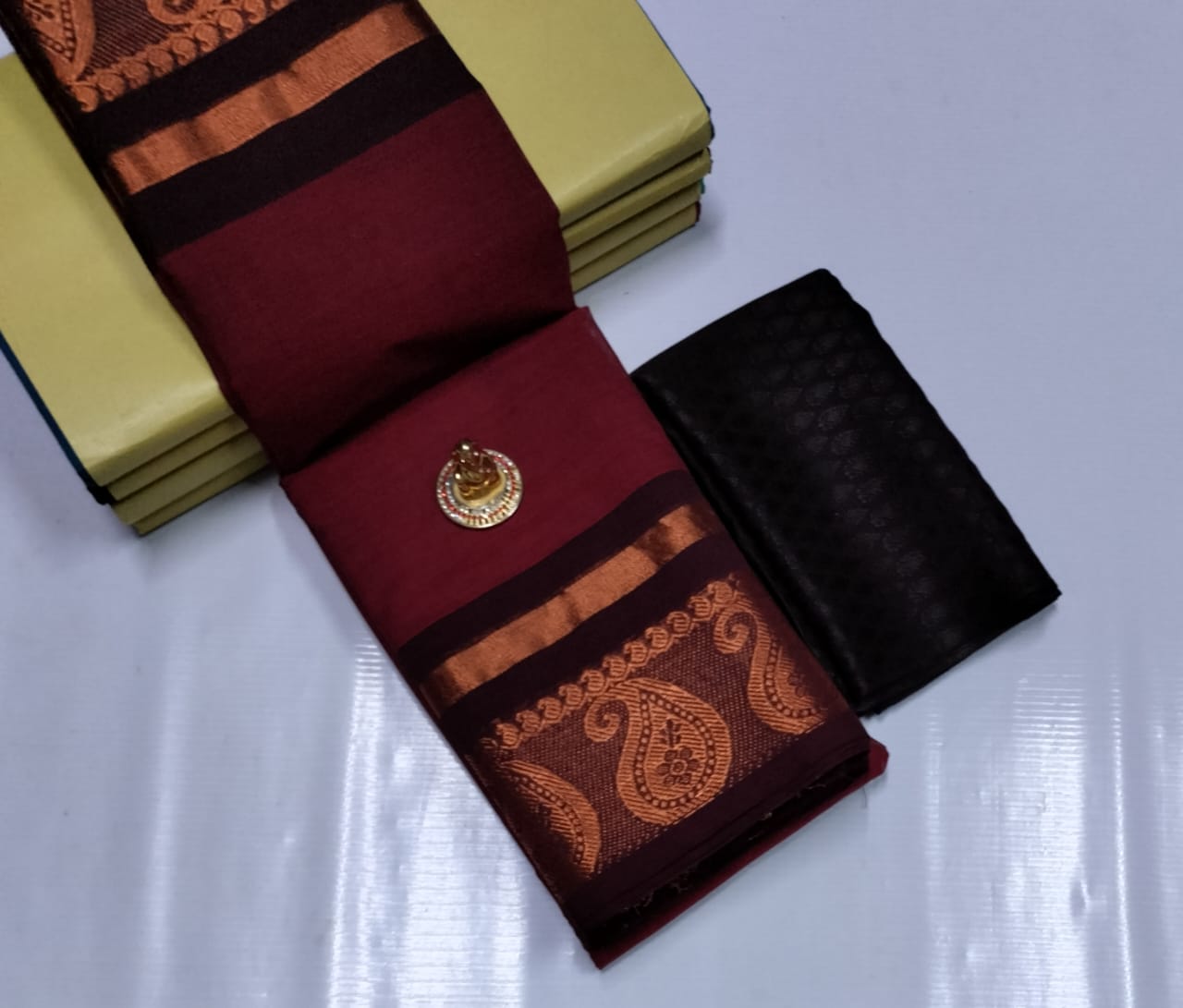 Elegant Chettinad Cotton Sarees - SH0602