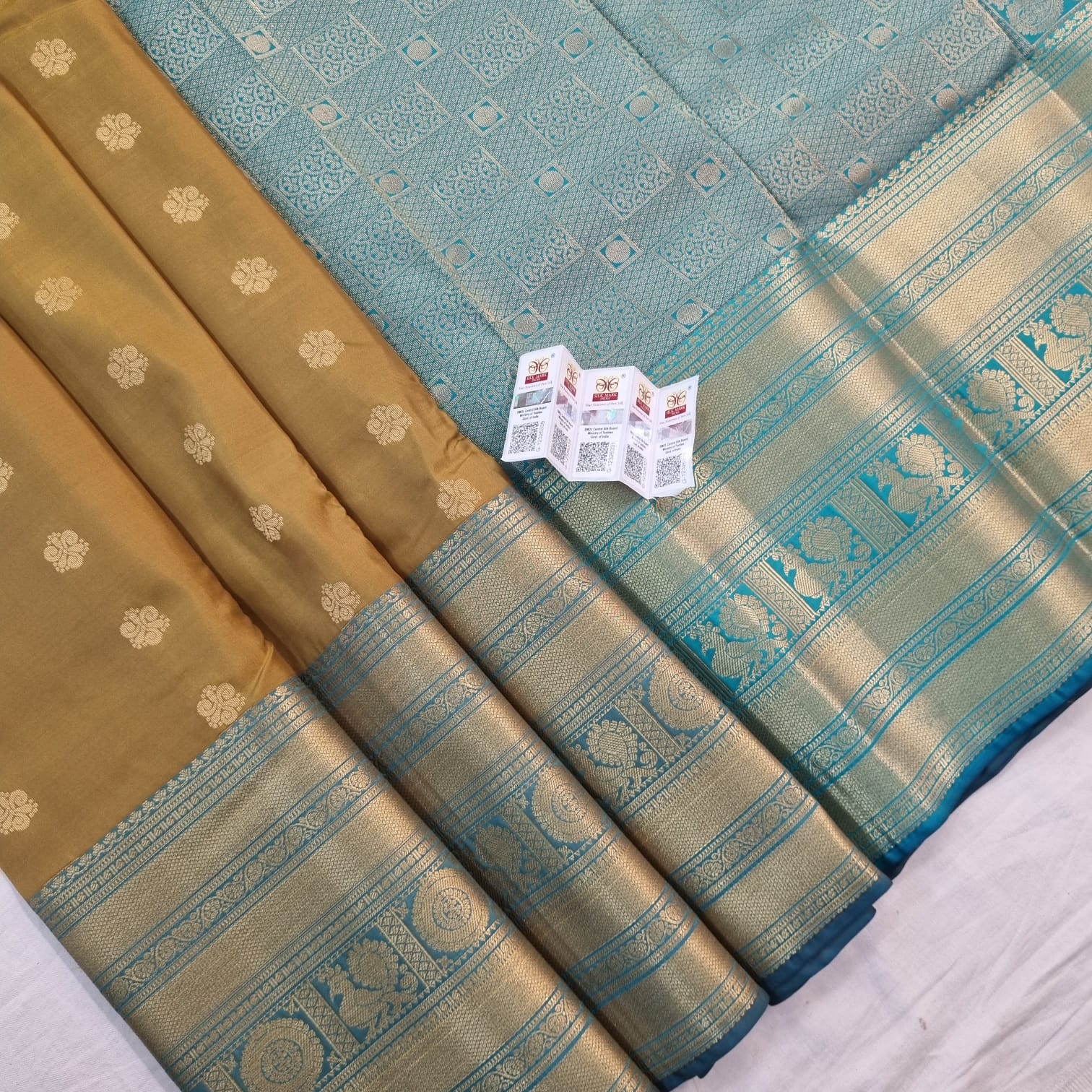 Kanchipuram Pure Korvai Silk Sarees 1011