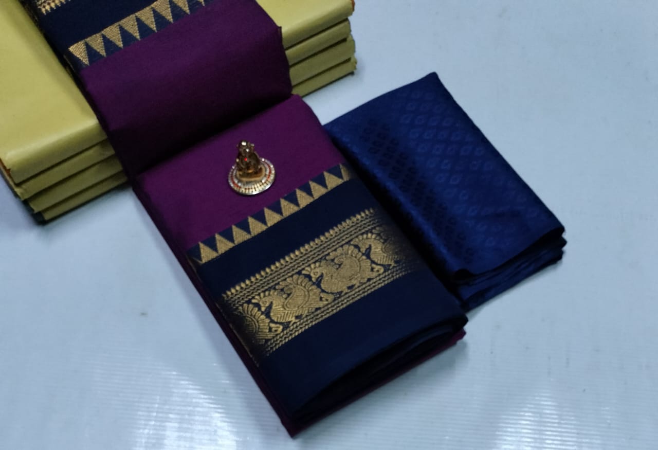 Elegant Chettinad Cotton Sarees - SH0602