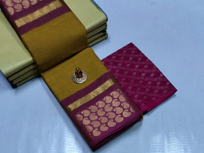 Elegant Chettinad Cotton Sarees - SH0602