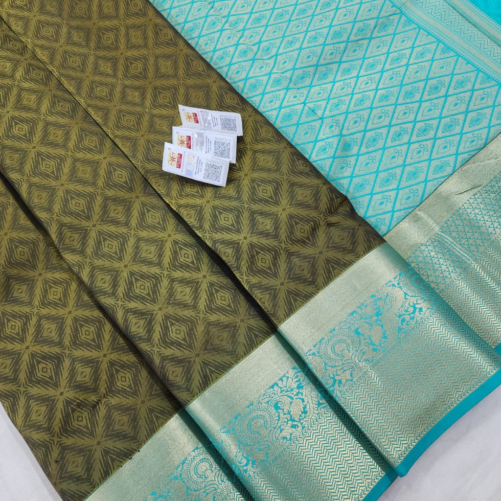 Kanchipuram Pure Korvai Bridal  Silk Sarees