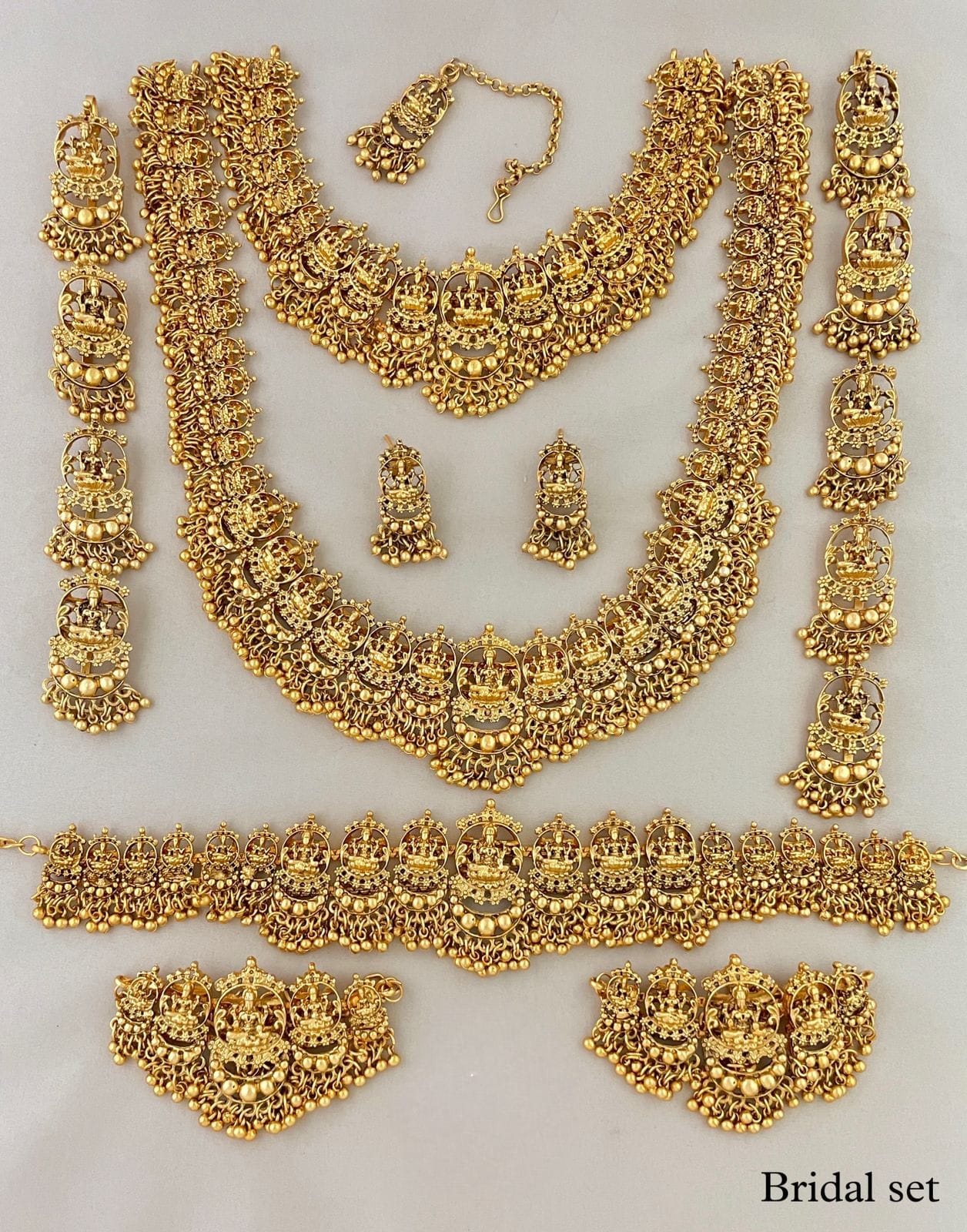 Matte Finish South Indian Bridal Sets - SHJ1088