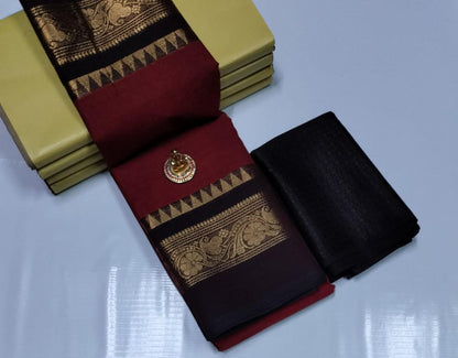 Elegant Chettinad Cotton Sarees - SH0602