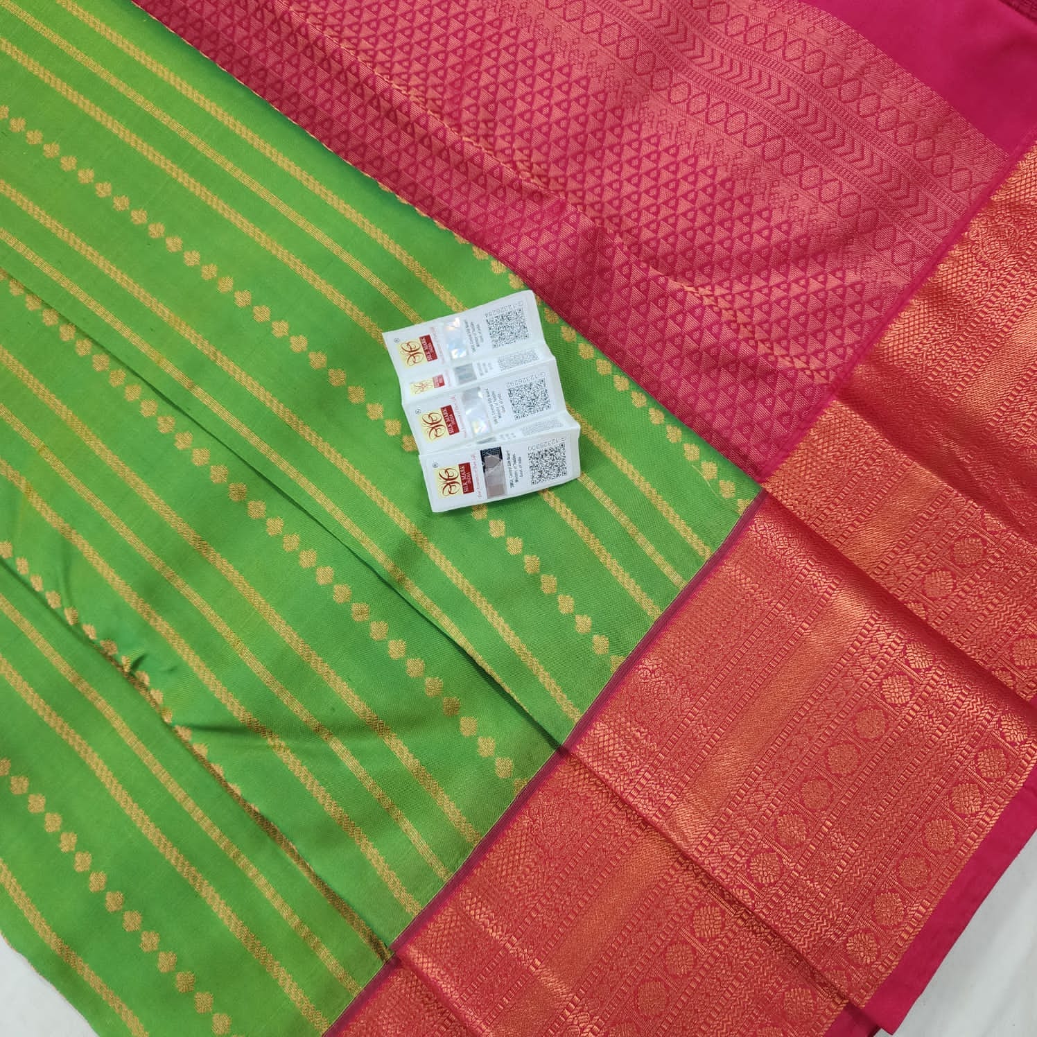 Kanchipuram Pure Korvai Bridal  Silk Sarees