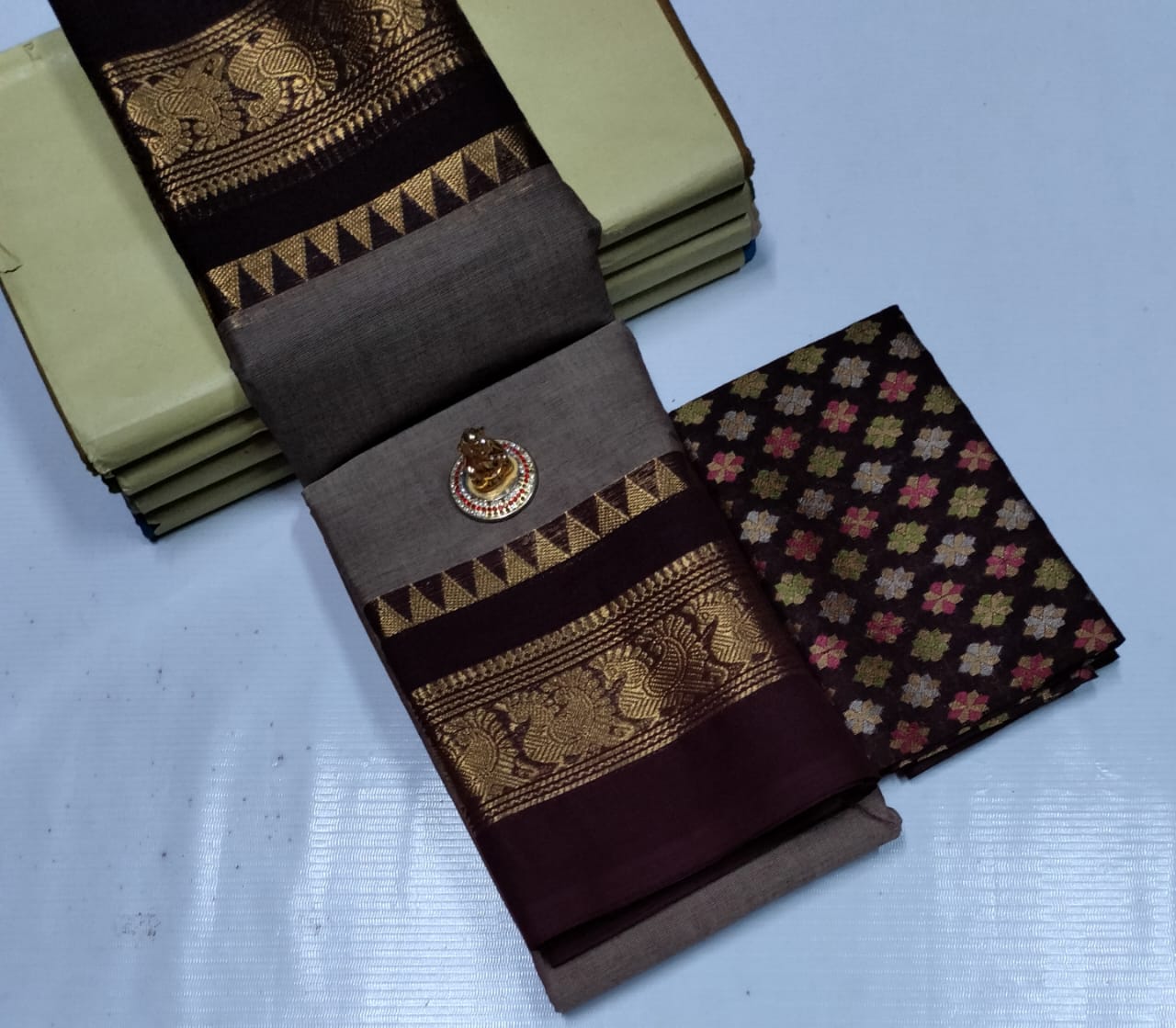 Elegant Chettinad Cotton Sarees - SH0602