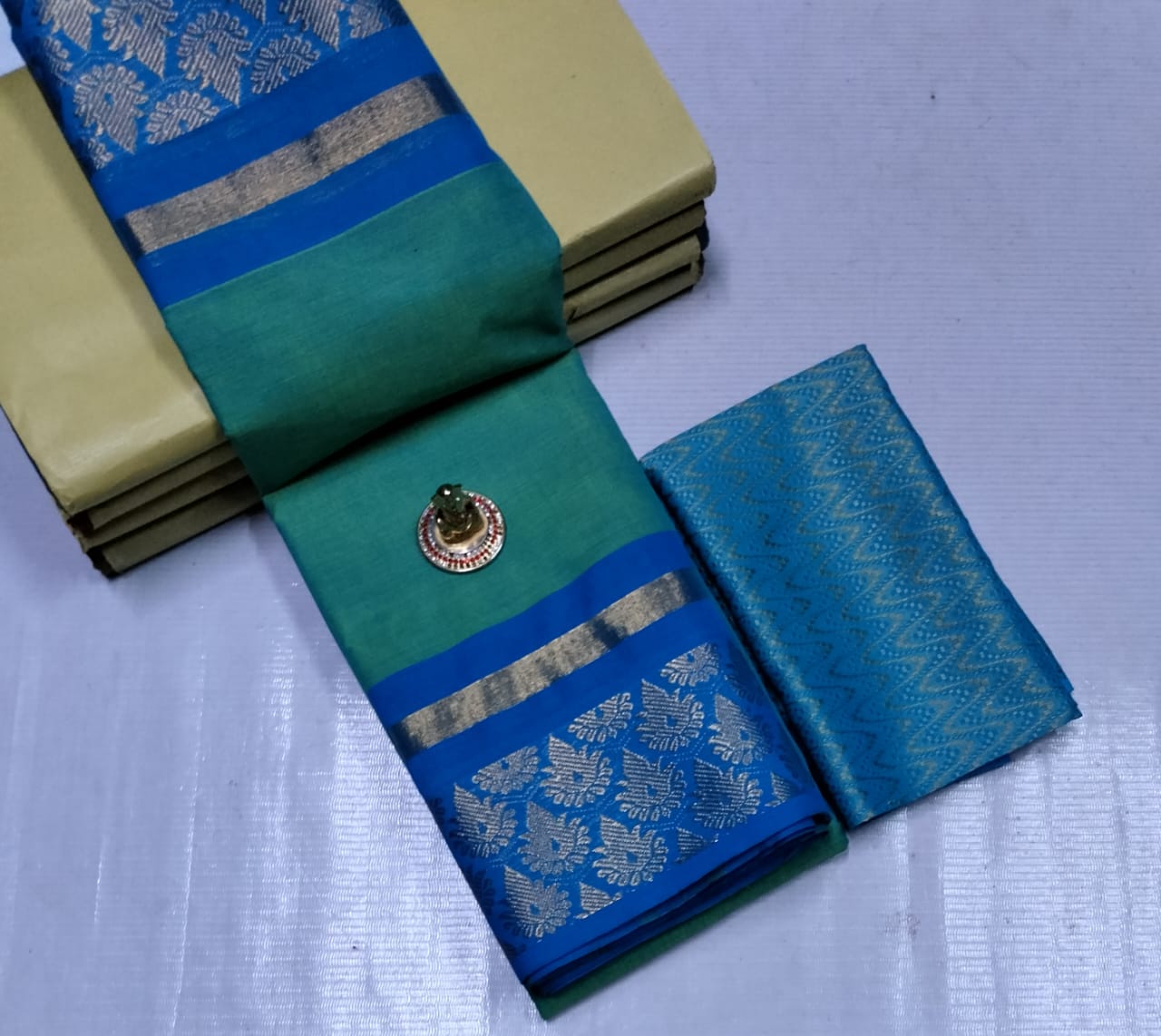 Elegant Chettinad Cotton Sarees - SH0602