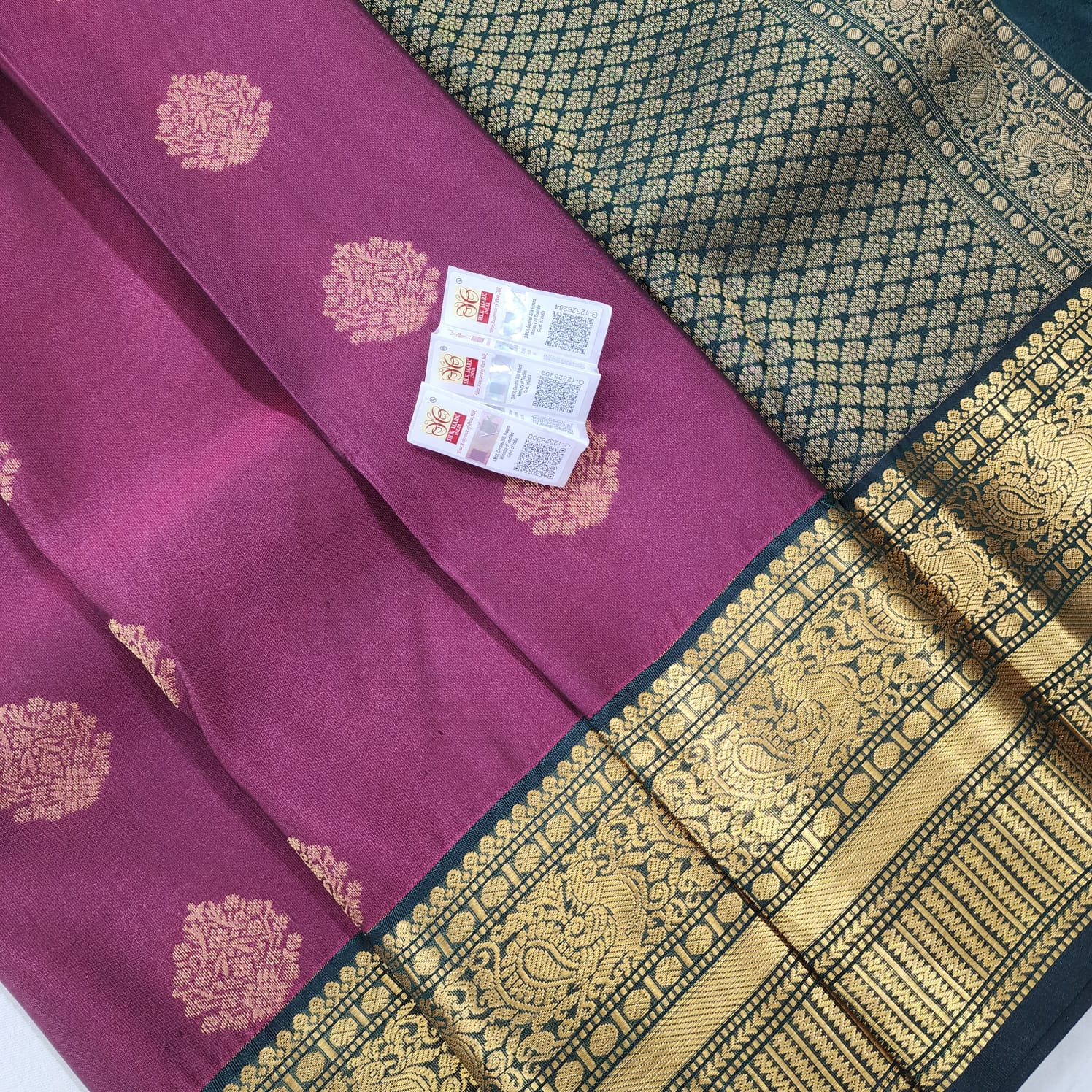 Kanchipuram Pure Korvai Bridal  Silk Sarees