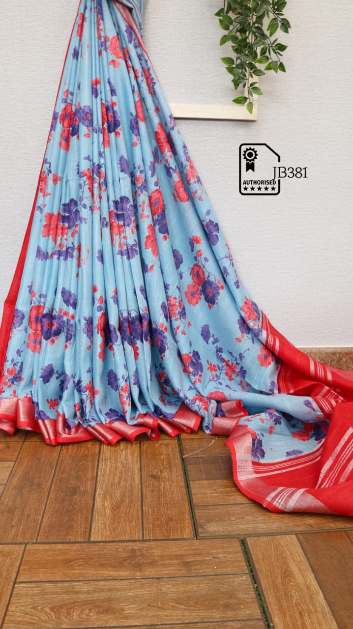 Slub Linen Sarees - SH0609