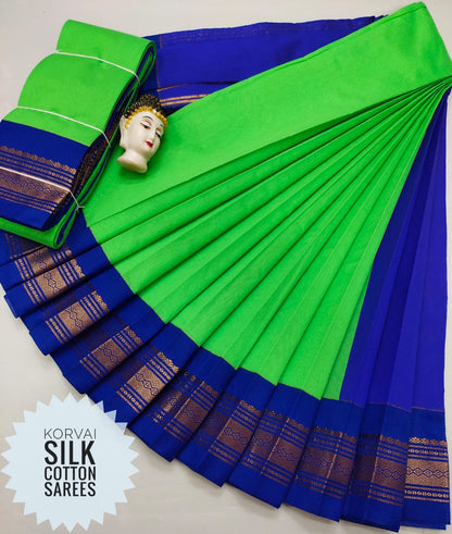 Korvai Silk Cotton Saree-SH0561