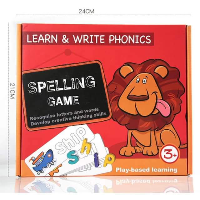 Wooden learn and write phonics Spelling Game for Kids-SHTM1003