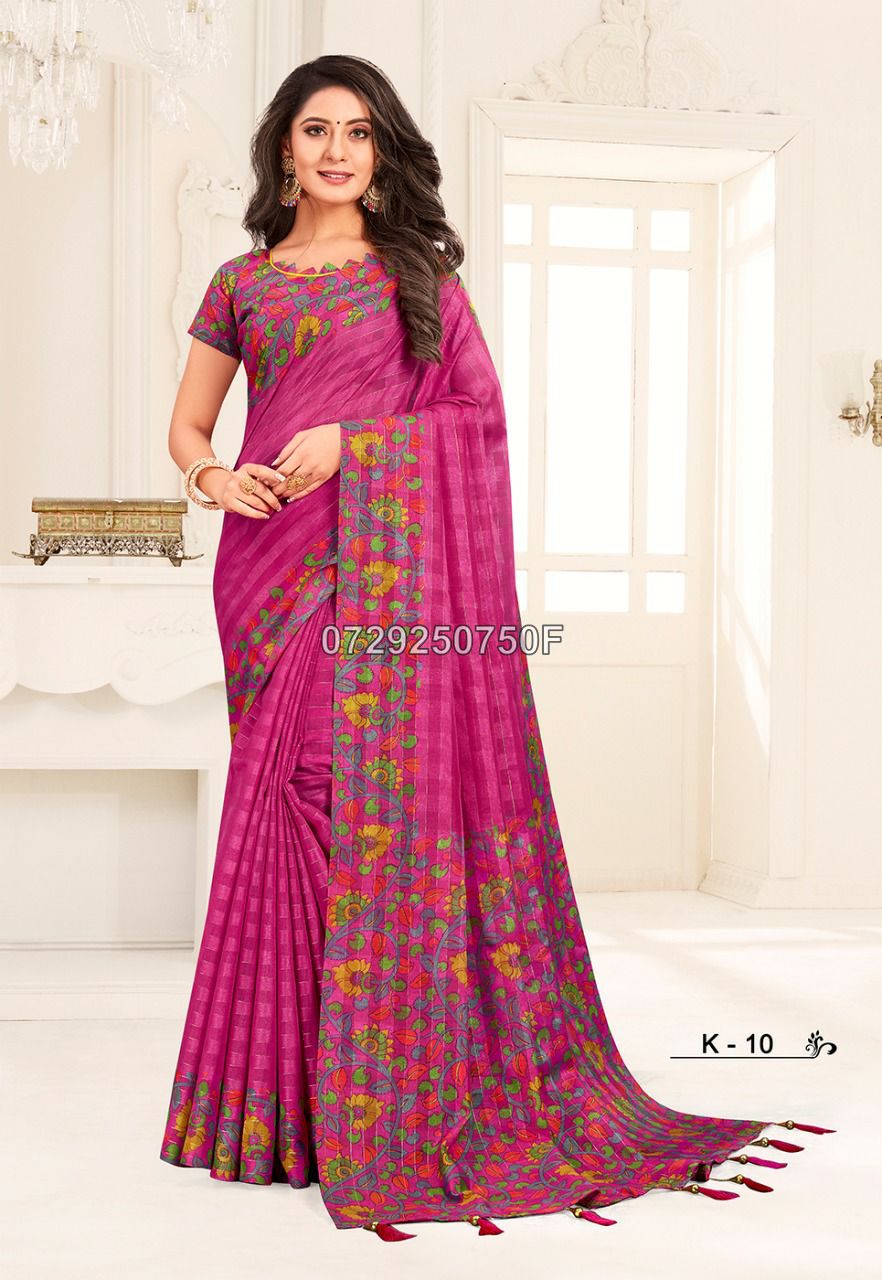 Beautiful Soft Cotton Saree Collections -SH0635