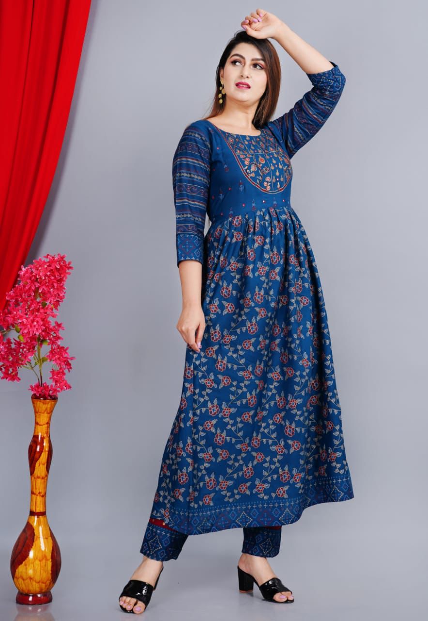 Ethnic Anarkali Kurta Sets for Women-SHKS1150
