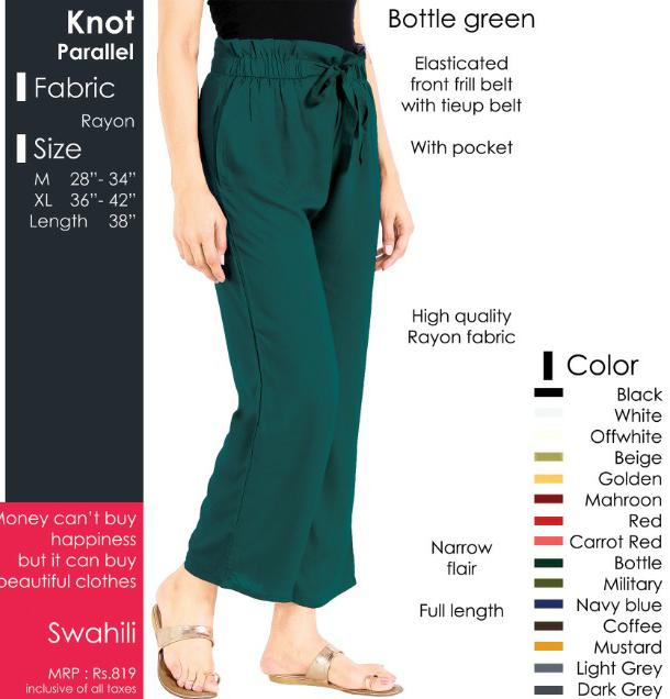 Knot Parellel Pants -SHBW1091