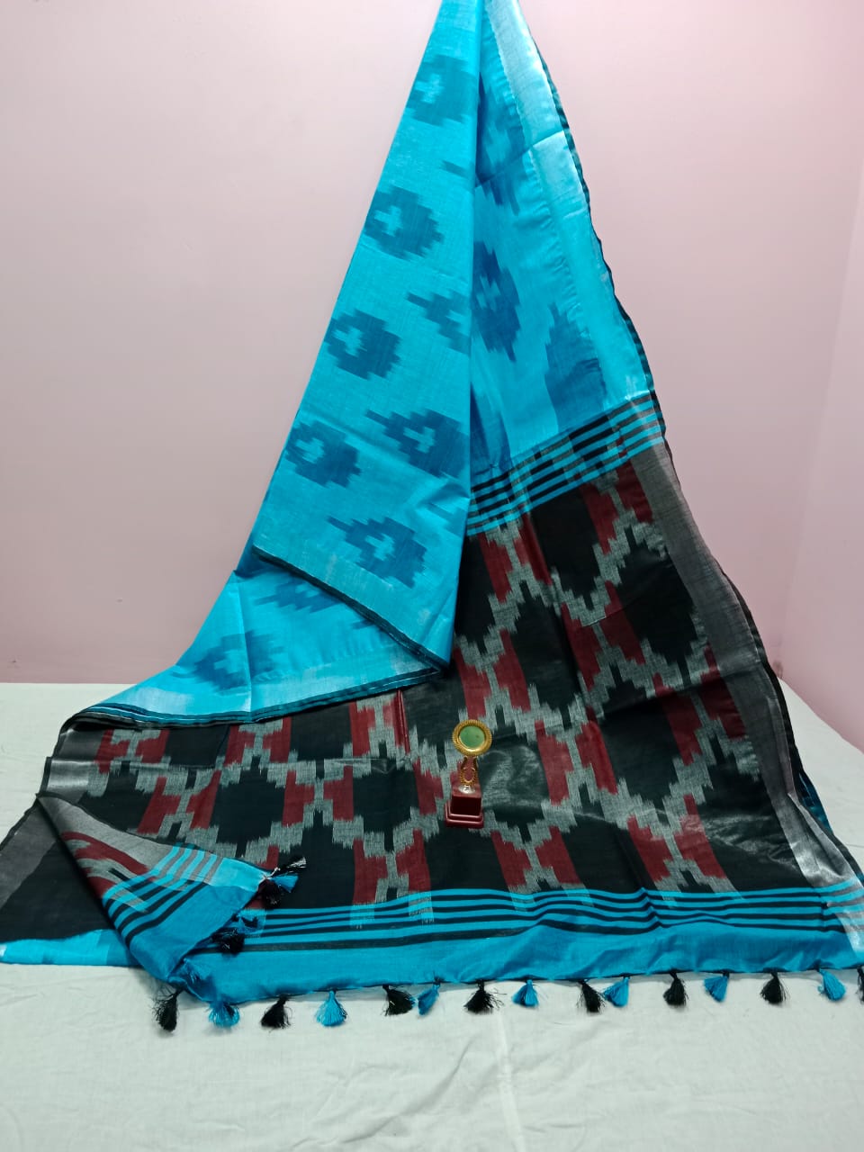 Cotton Ikkat Saree Collections-SH0619