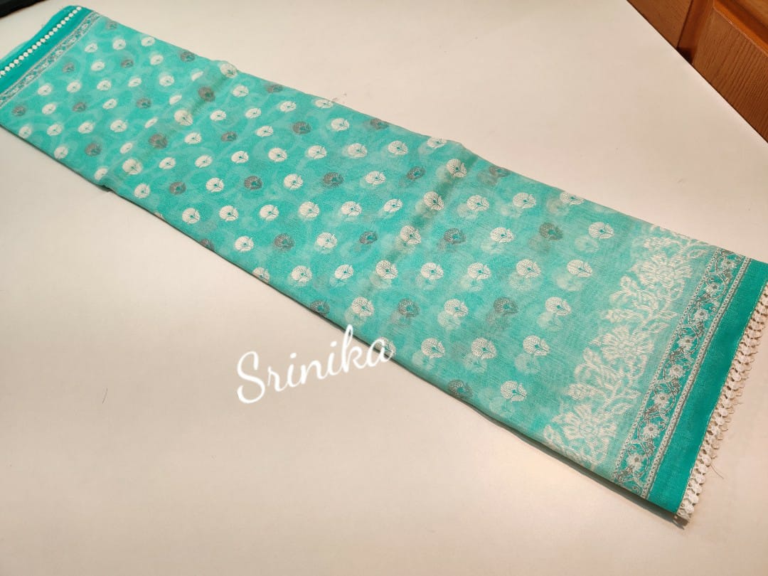Classy Linen Silk Saree Collections-SH0601