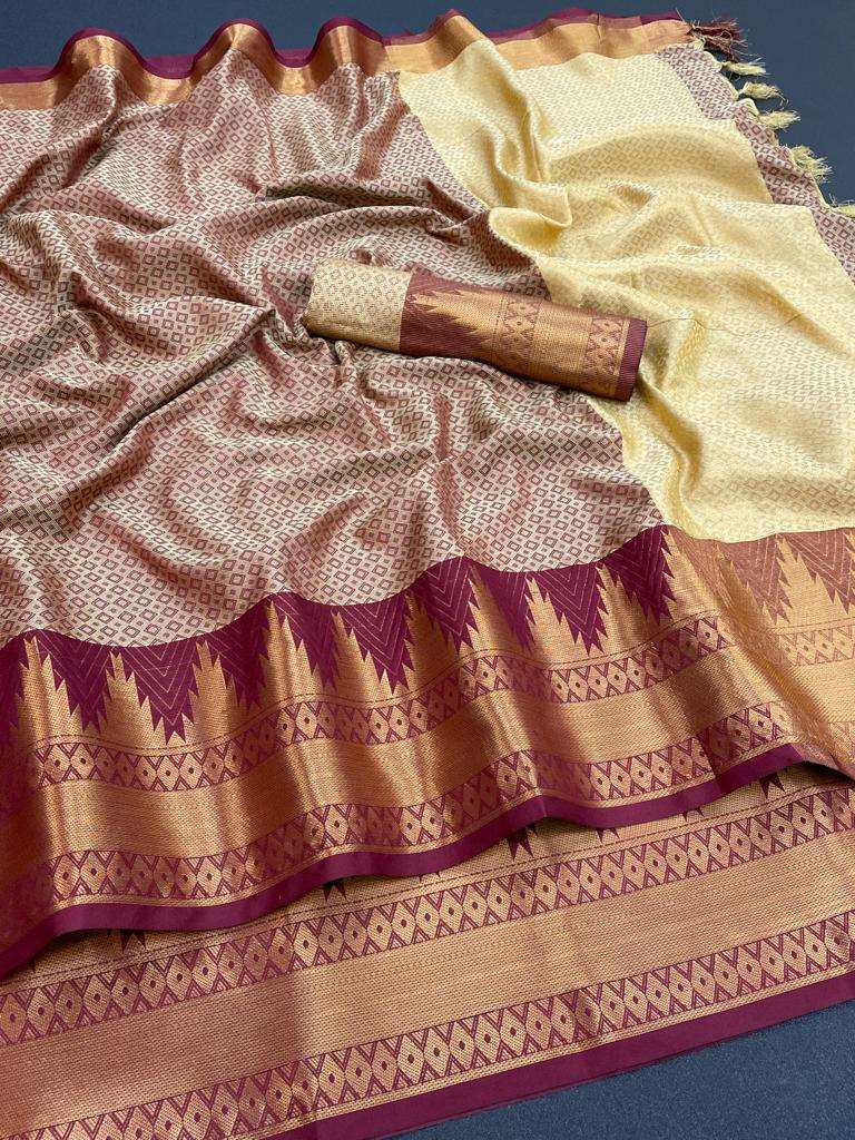 Cotton Silk Saree Collections-SH0620