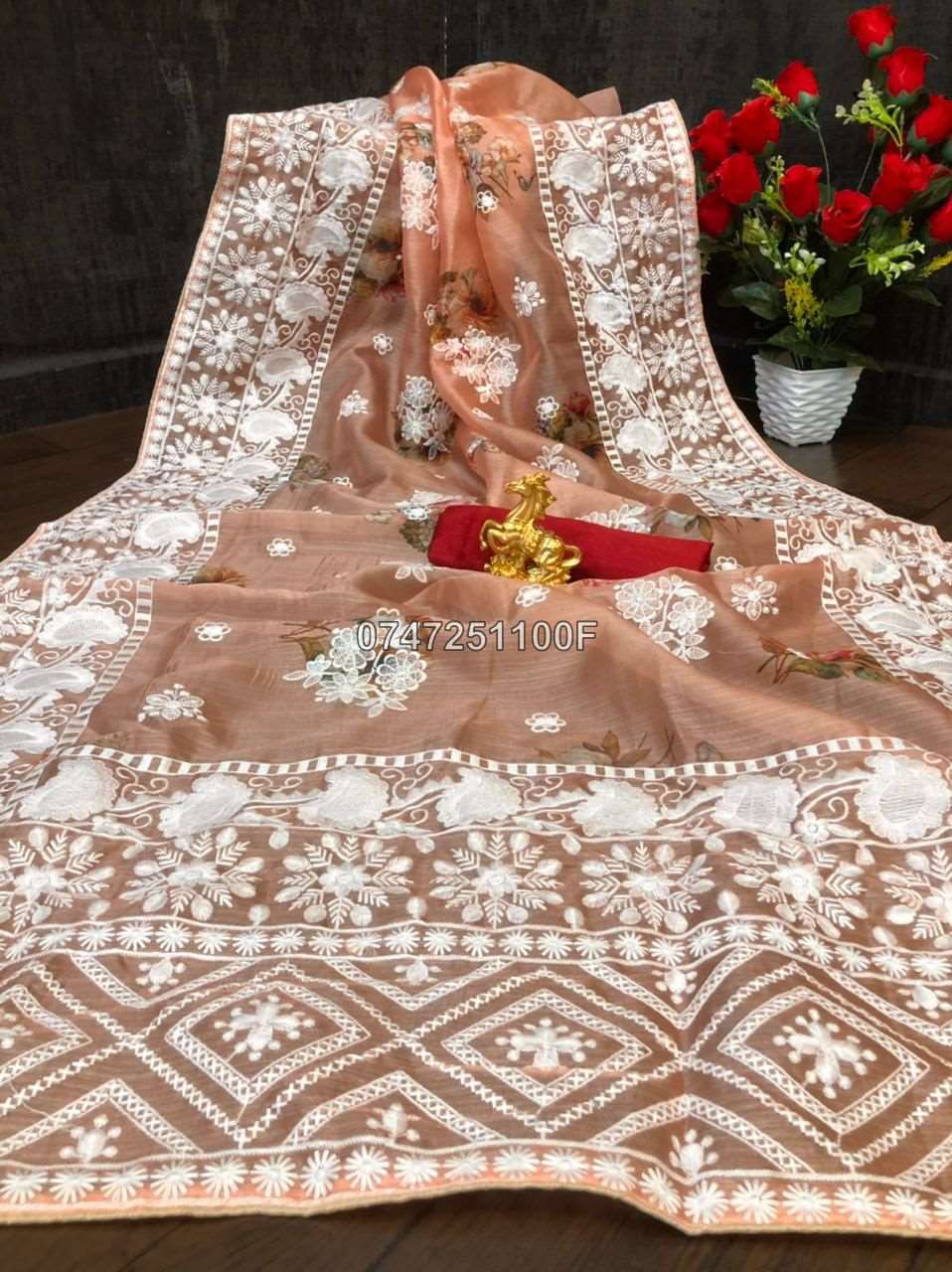 Beautiful Organza Saree Collections -SH0637