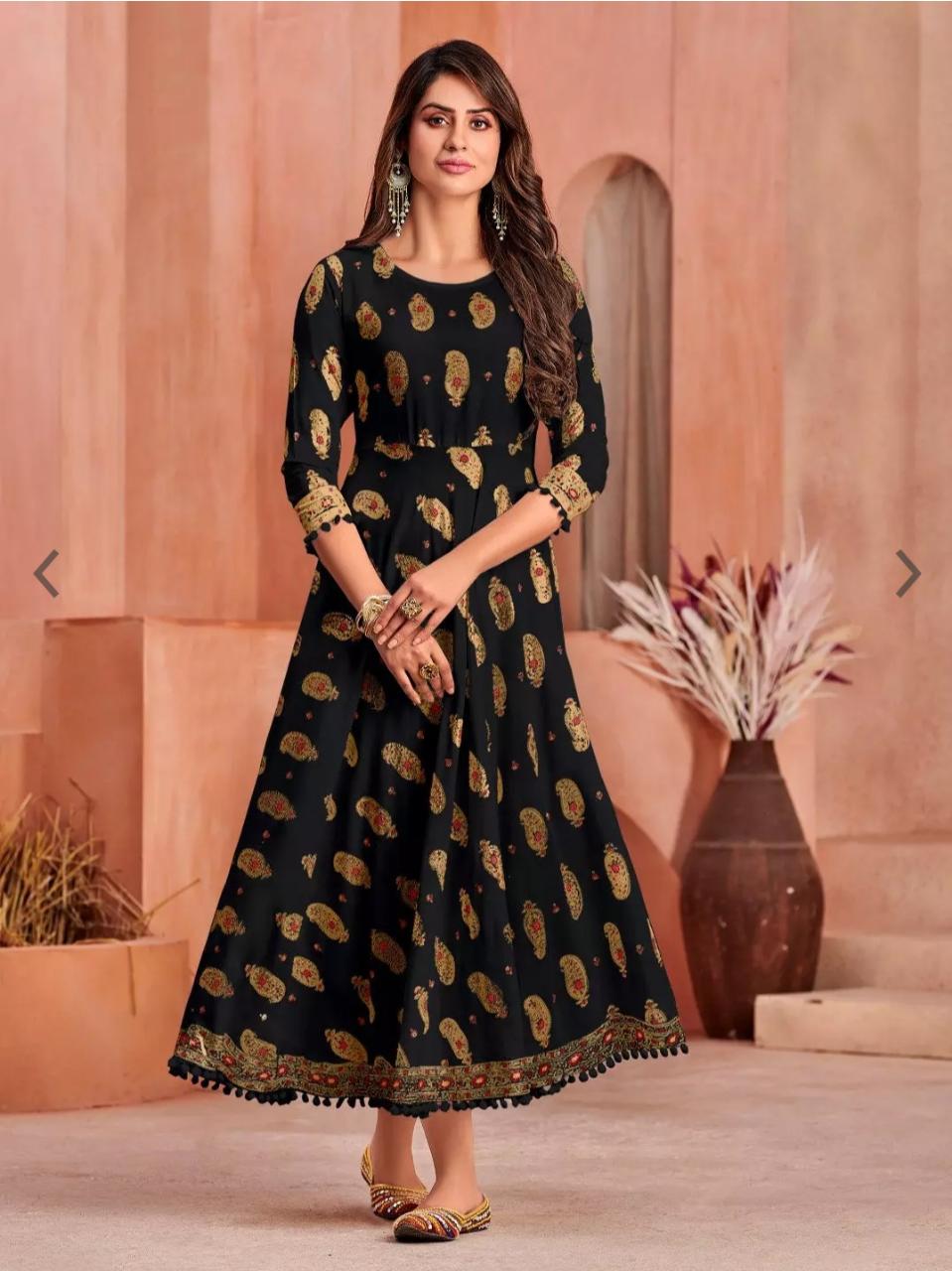Beautiful Rayon Gowns for Women-SHK1128