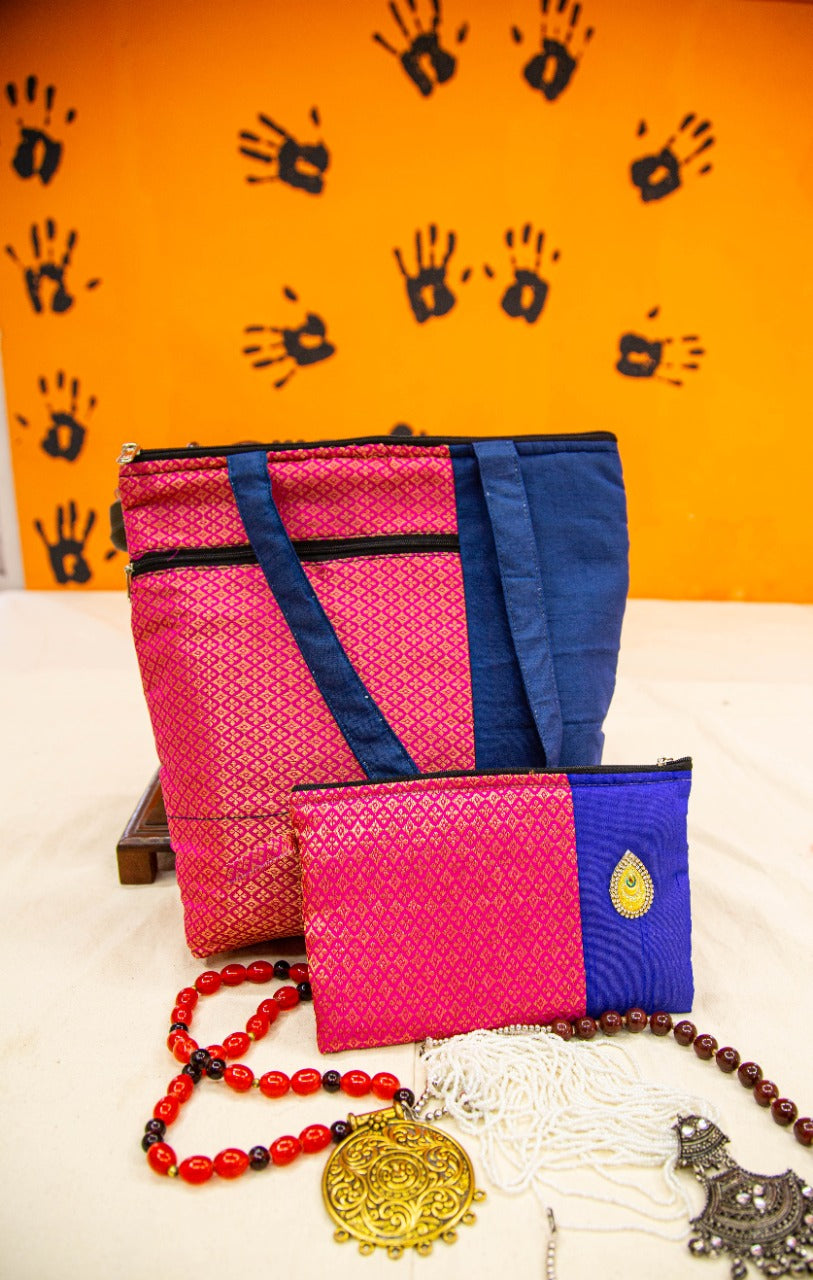 New Bag Combo Brocade Handbags & purse-SHB1057
