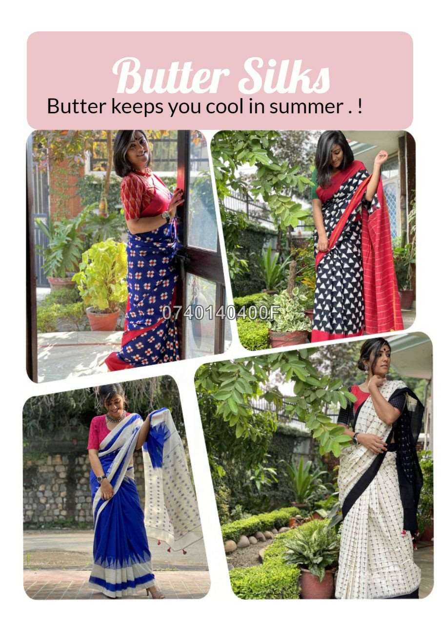 Beautiful Butter Silk Sarees -SH0623