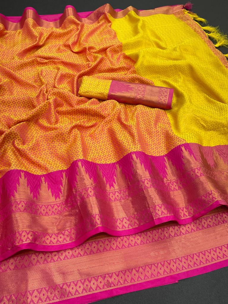 Cotton Silk Saree Collections-SH0620