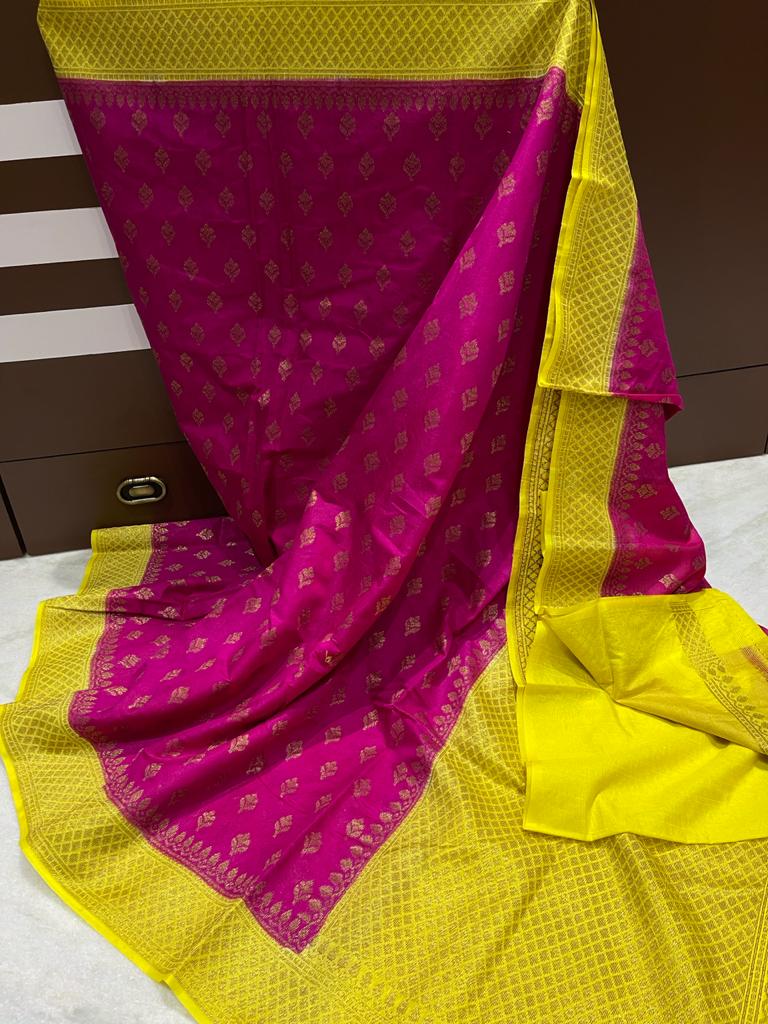 Semi Dupion Soft Silk Sarees -SH0629