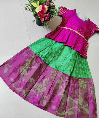 Ethnic Skirt Set for Girls-SHG1052