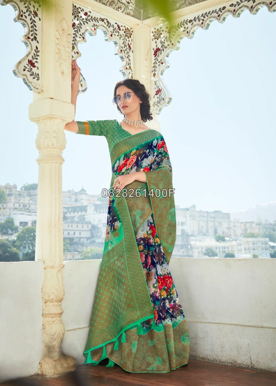 Ethnic Soft Cotton Saree Collections -SH0634