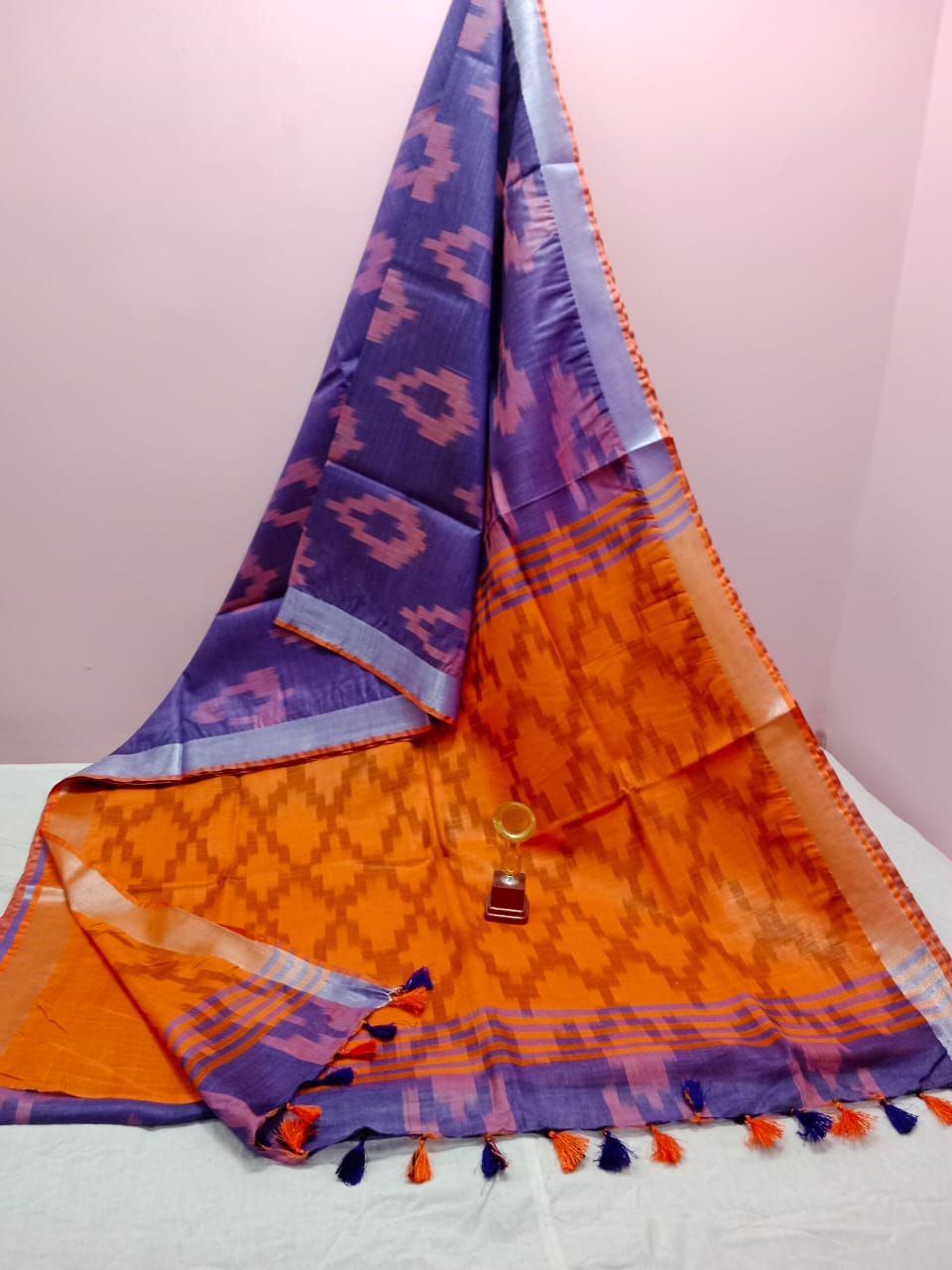 Cotton Ikkat Saree Collections-SH0619