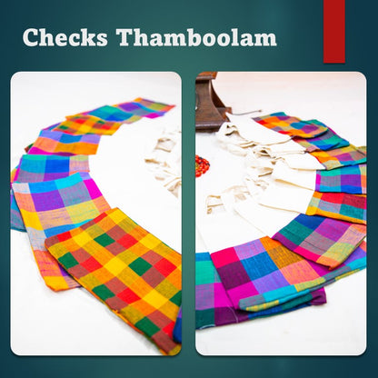 Checked Thamboolam Bags-SHB1023