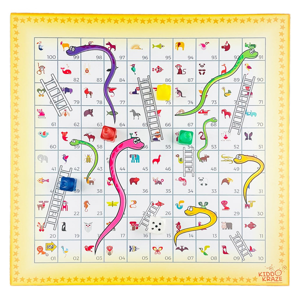 Kiddokraze 6 in 1 Family Board Games-SHTK1000