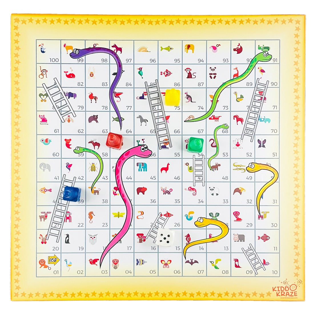 Kiddokraze 6 in 1 Family Board Games-SHTK1000