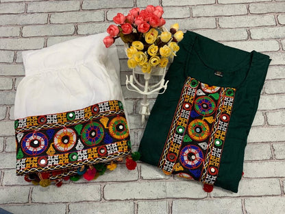 Ethnic Kurta Skirt Sets for Women-SHKS1029