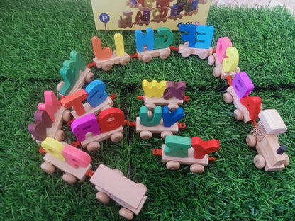 Wooden Alphabet Train Toy for Kids-SHTM1104