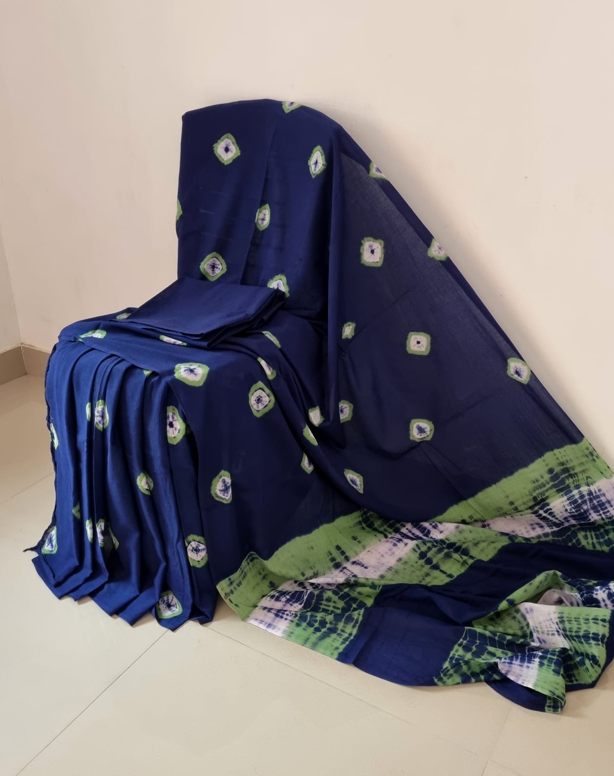 Beautiful Handblock Printed MulMul Saree Collections -SH0646