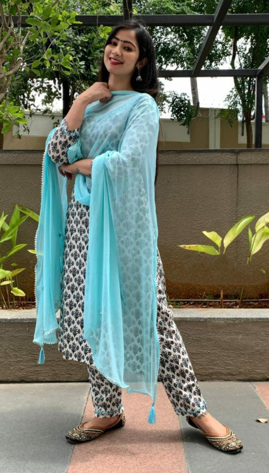 Classy Kurta Sets for Women-SHKS1079