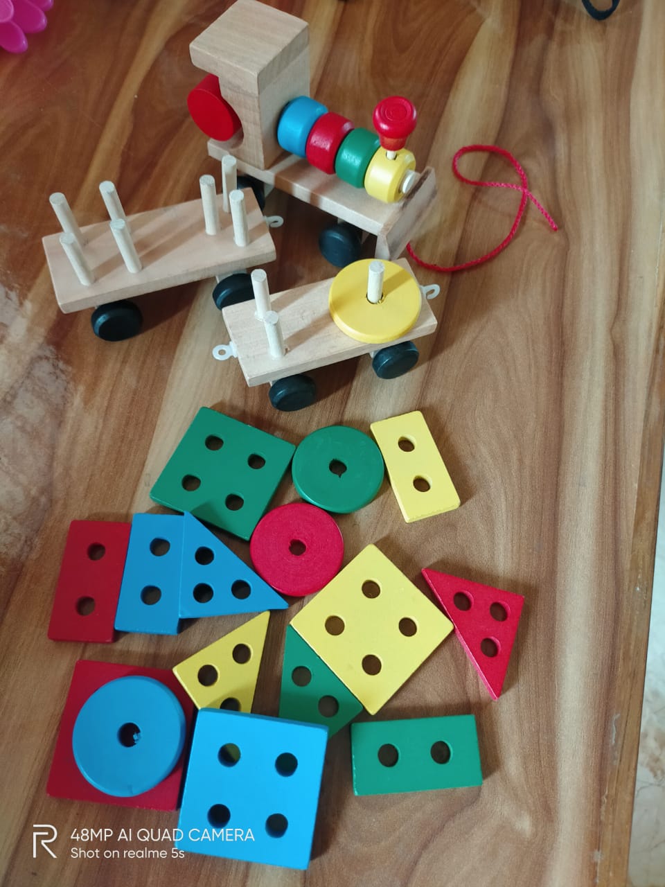 Shape Sorter Stacking Train for Kids-SHTM1090