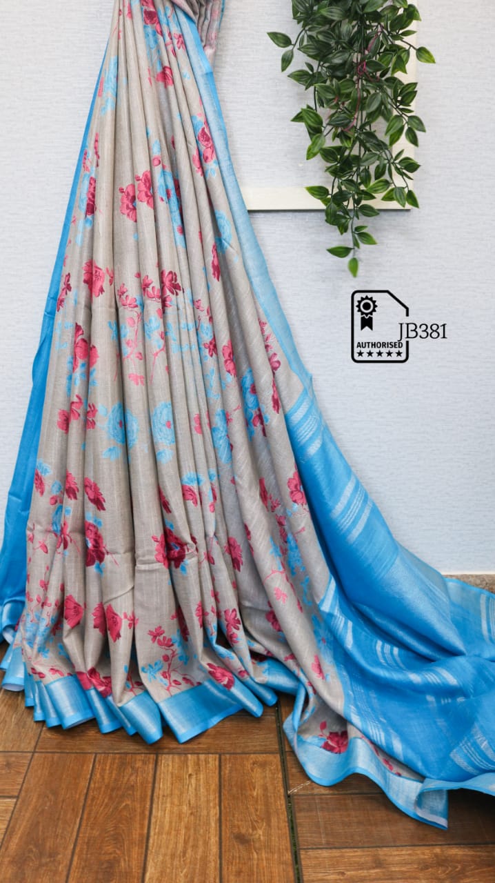 Slub Linen Sarees - SH0609